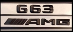 Mercedes G63 AMG Emblem Schwarz Glanz