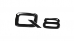 Audi Q8 lettering Exclusive Black Edition emblem