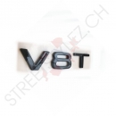 V8 T lettering Black Edition emblem