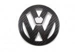 VW front emblem radiator grill carbon