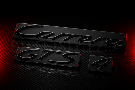 Porsche-911-997-2-Carrera-4-GTS-Schriftzug---Emblem-BLACK