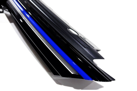 Golf 8 R Leds VW Golf 8 R blue LED contour lighting radiator grille retrofit package ...