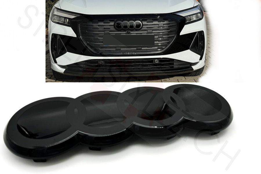 Audi Q4 E-TRON radiator grille rings front grill Black Edition NEW ...