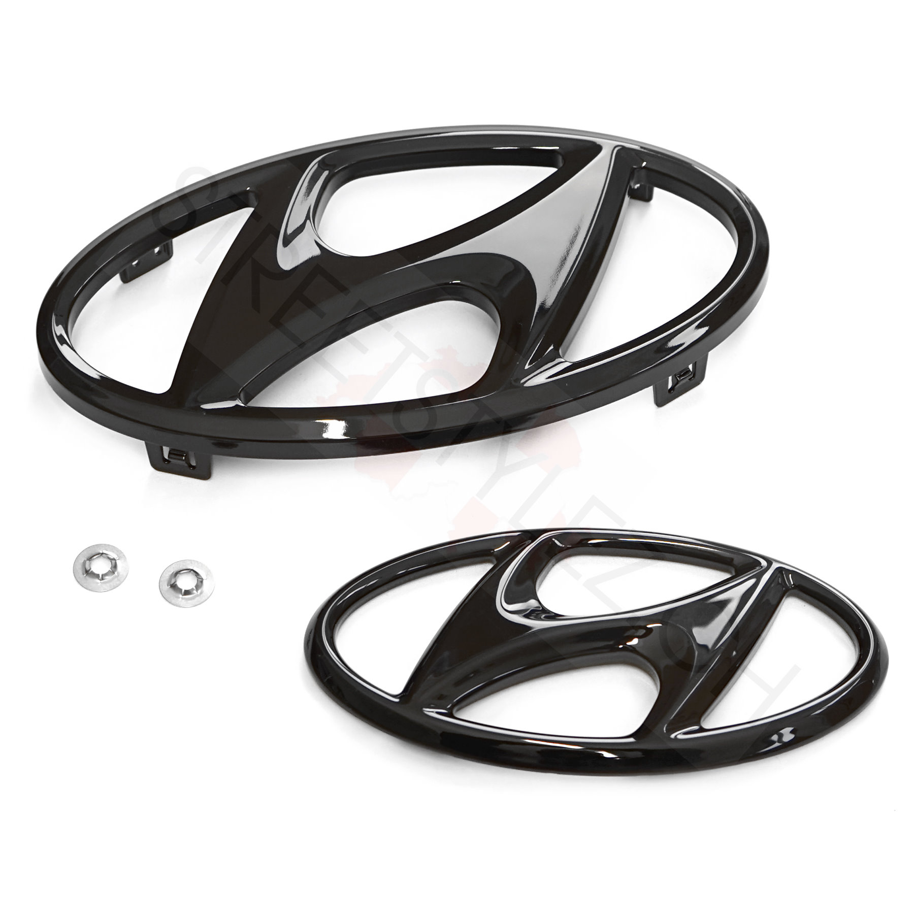 Hyundai Kona N Emblem 2piece Logo Black streetstylez.ch