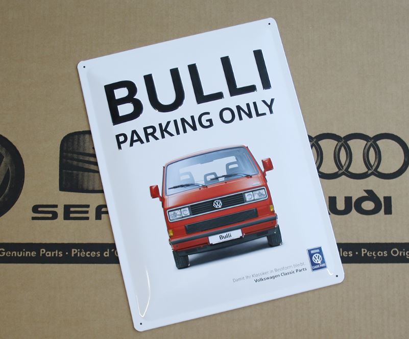 VW CLASSIC Blechschild Bulli Parking Only Lifestyle Schild