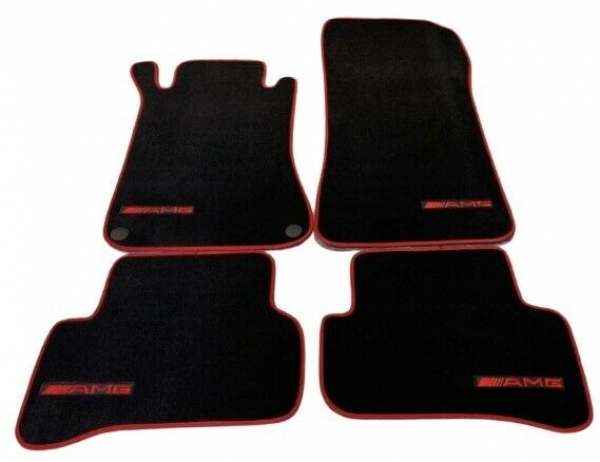 Velour Fussmatten Fur Mercedes Benz C Klasse W203 Amg Exclusiv Veredelte Embleme Aus Der Schweiz