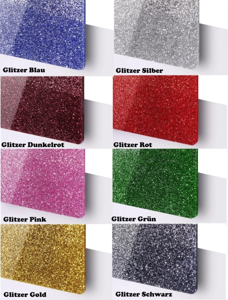 Farbkarte Glitzer
